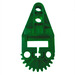 LEGO Green Gear Half with Beam 2 (32166)