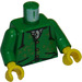 LEGO Grün Gilderoy Lockhart Torso mit Green Arme und Gelb Hände (973)