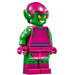 LEGO Grøn Goblin med Lyse-grøn Skin og Magenta Påklædning Minifigur