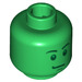 LEGO Groen Hoofd met Army Man Gezicht (Veiligheids Stud) (3626 / 88831)