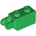 LEGO Groen Scharnier Steen 1 x 2 Vergrendelings met 2 Vingers (Verticaal Einde) (30365 / 54671)