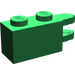 LEGO Green Hinge Brick 1 x 2 Locking with Dual Finger on End Horizontal