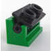 LEGO Green Hinge Brick 1 x 2 with Black Top Plate (3937 / 3938)