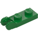 LEGO Groen Scharnier Plaat 1 x 2 met Vergrendelings Vingers met groef (44302)