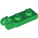 LEGO Vert Charnière assiette 1 x 2 avec Verrouillage Les doigts avec rainure (44302)