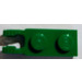 LEGO Green Hinge Plate 1 x 2 with Locking Fingers without Groove (44302 / 54657)