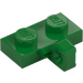 LEGO Green Hinge Plate 1 x 2 with Vertical Locking Stub with Bottom Groove (44567)