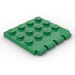 LEGO Groen Scharnier Plaat 4 x 4 Voertuig Roof (4213)