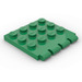 LEGO Groen Scharnier Plaat 4 x 4 Voertuig Dak (4213 / 30001)