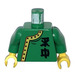 LEGO Grün Jing Lee the Wanderer Torso mit Green Arme und Gelb Hände (973)