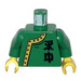 LEGO Groen Jing Lee the Wanderer Torso met Groen Armen en Geel Handen (973 / 73403)