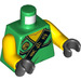 LEGO Green Lloyd - Tournament of Elements Minifig Torso (973 / 76382)