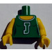 LEGO Green Minifig Torso with Cheerleader J (973)