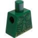 LEGO Green Minifig Torso without Arms with Scaled Skin and Seaweed Belt (973)