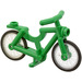 LEGO Verde Minifigure Bicycle with Wheels and Tires