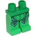 LEGO Verde Minifigure Fianchi e gambe con Plates e Lines (3815 / 43549)