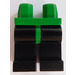 LEGO Grün Minifigure Hüften mit Schwarz Beine (73200 / 88584)