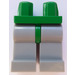 LEGO Grün Minifigure Hüften mit Medium Stone Grau Beine (73200 / 88584)