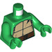 LEGO Groen Minifigure Torso Teenage Mutant Ninja Schildpad (973 / 76382)