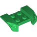 LEGO Green Mudguard Plate 2 x 4 with Overhanging Headlights (44674)
