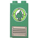 LEGO Green Panel 1 x 2 x 3 with Forest Logo and Ventilation Grille Sticker without Side Supports, Hollow Studs (2362)