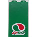 LEGO Green Panel 1 x 2 x 3 with Red and Green Octan Logo Sticker with Side Supports - Hollow Studs (74968)