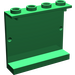 LEGO Grün Panel 1 x 4 x 3 ohne seitliche Stützen, hohle Bolzen (4215 / 30007)