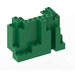 LEGO Verde Panel 4 x 10 x 6 Roca Rectangular (6082)