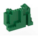 LEGO Green Panel 4 x 10 x 6 Rock Rectangular (6082)