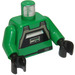 LEGO Verde Pilota&#039;s Jumpsuit Busto con Nero Petto Pannello (73403 / 76382)