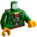 LEGO Green Pippin Reed Torso with Green Arms and Yellow Hands (973 / 73403)