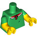 LEGO Green Pizza Delivery Man Minifig Torso (973 / 16360)