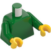 LEGO Zelená Prostý Minifigurka Trup s Zelená Paže (73403 / 76382)