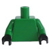 LEGO Green Plain Minifig Torso with Green Arms and Black Hands (973)