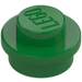 LEGO Groen Plaat 1 x 1 Rond (6141 / 30057)