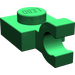 LEGO Grün Platte 1 x 1 mit Horizontaler Clip (Clip mit flacher Vorderseite) (6019)