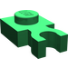 LEGO Vert assiette 1 x 1 avec Verticale Agrafe (Clip en U épais) (4085 / 60897)