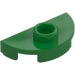 LEGO Groen Plaat 1 x 2 Rond Semicircle (1745)