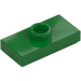 LEGO Verde Placa 1 x 2 con 1 Espiga (con ranura y sujeción de espiga inferior) (15573 / 78823)