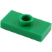 LEGO Vert assiette 1 x 2 avec 1 Stud (sans rainure inférieure) (3794)