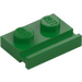 LEGO Groen Plaat 1 x 2 met Deur spoor (32028)