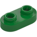 LEGO Green Plate 1 x 2 with Rounded Ends and Open Studs (35480)