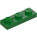 LEGO Grønn Plate 1 x 3 (3623)