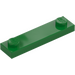 LEGO Green Plate 1 x 4 with Two Studs without Groove (92593)