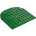 LEGO Grün Platte 10 x 10 Hälfte Kreis (80031)