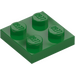 LEGO Green Plate 2 x 2 (3022)