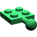 LEGO Grün Platte 2 x 2 mit Kugelgelenk und kein Loch in der Platte (3729)