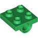 LEGO Vert assiette 2 x 2 avec Trou sans support transversal (2444)