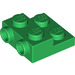 LEGO Green Plate 2 x 2 x 0.7 with 2 Studs on Side (4304 / 99206)