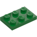 LEGO Grønn Plate 2 x 3 (3021)